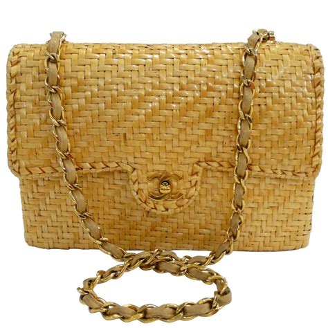 chanel wicker bag - chanel bag.